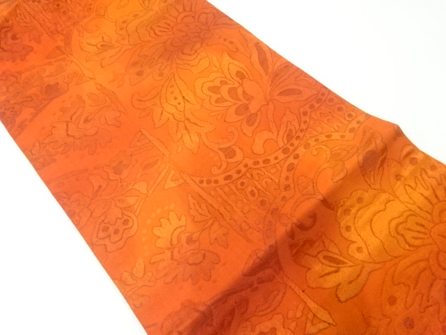 JAPANESE NAGOYA OBI / WOVEN FLORAL SARASA